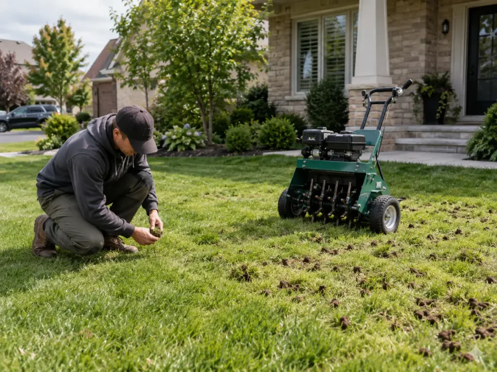 Property condition related to aeration & overseeding