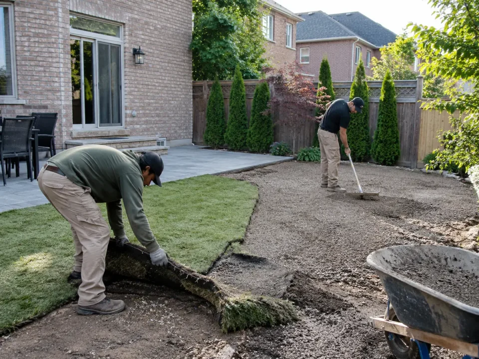 Detail representing artificial turf installation