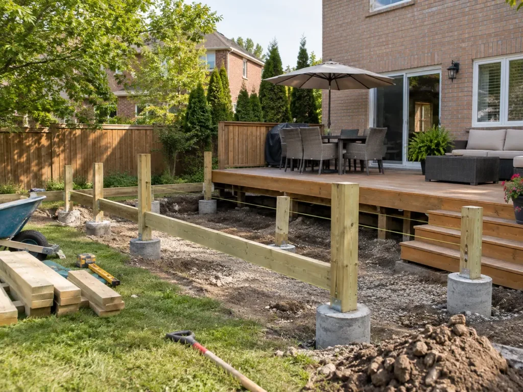 Property condition related to deck construction