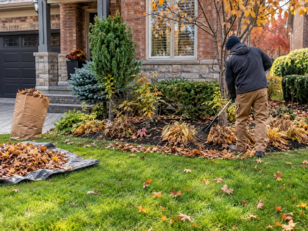 Property condition related to fall property cleanup