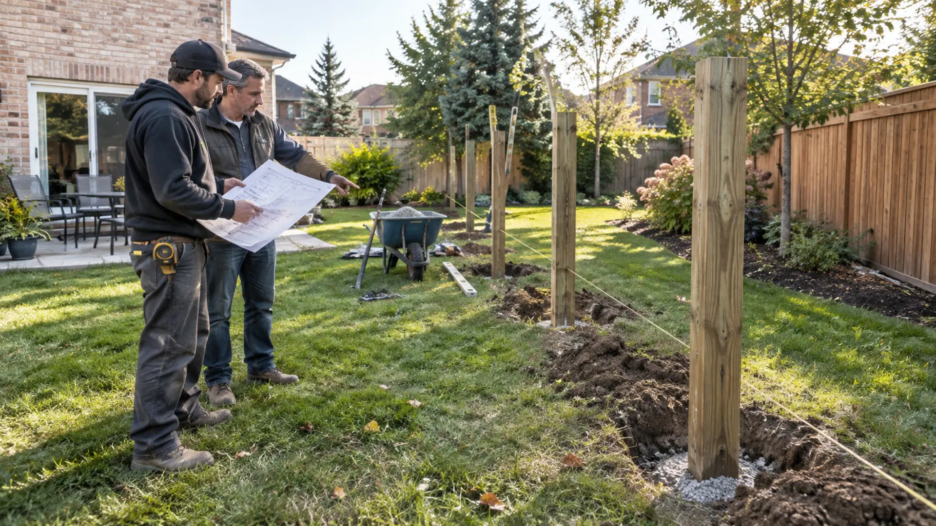 Fence Installation in a Mississauga property setting