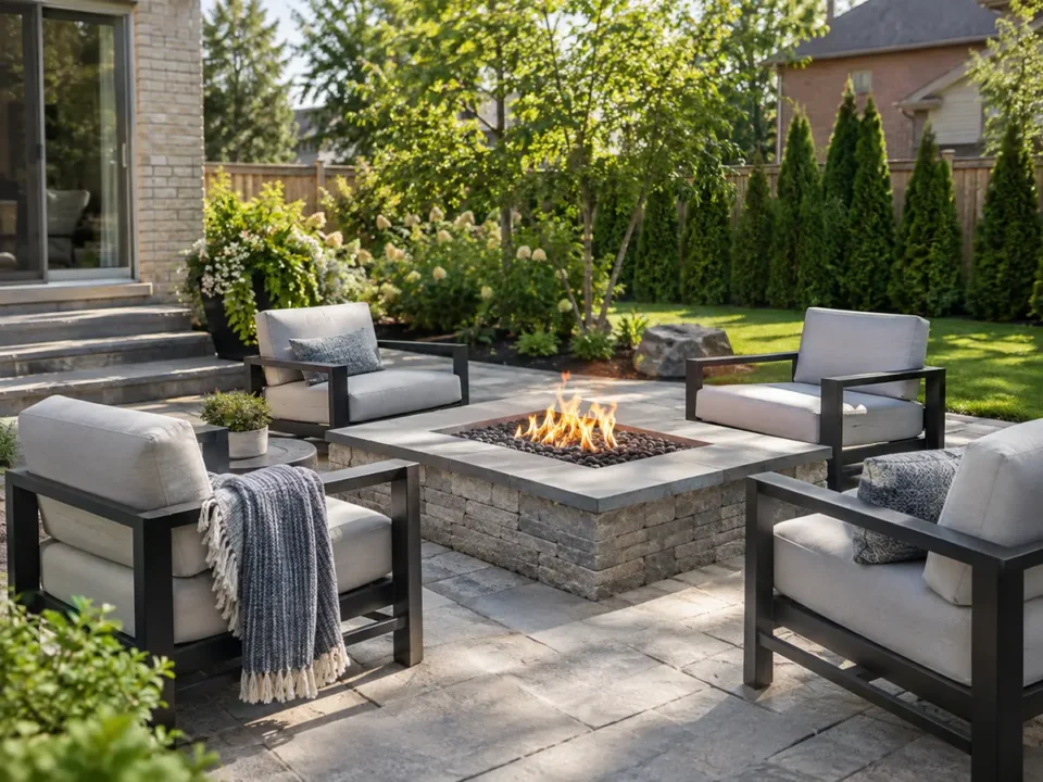 Detail representing fire pits & outdoor fire features