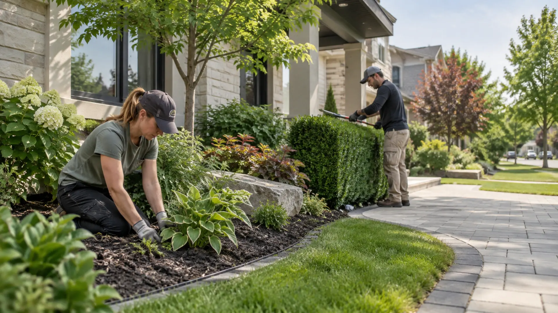 Hedge & Garden Maintenance in a Mississauga property setting