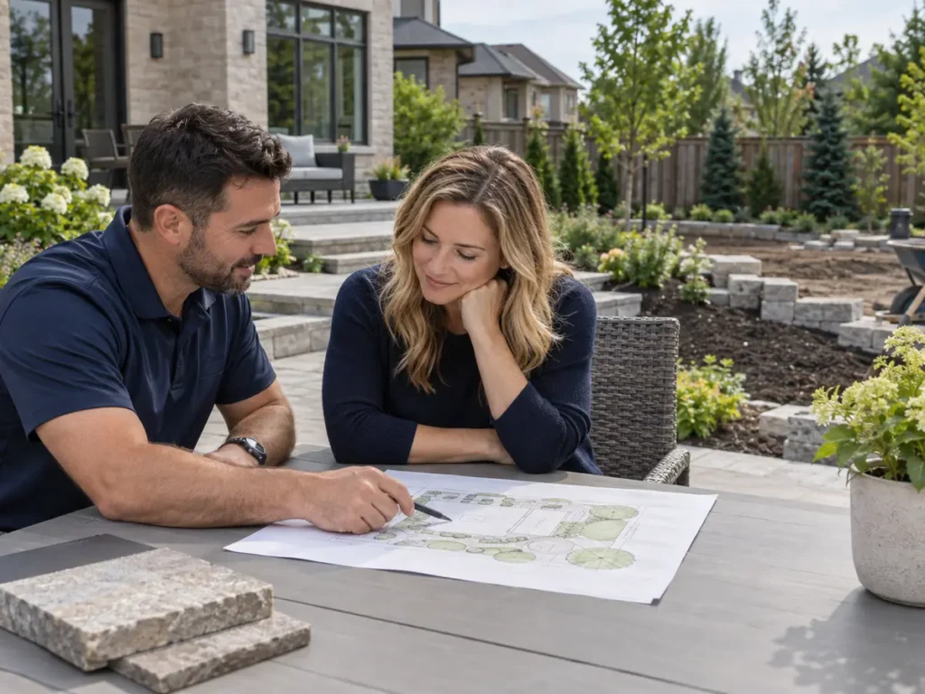 Landscape construction sequence