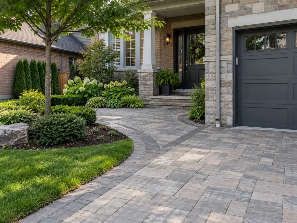 Interlock driveway and entrance