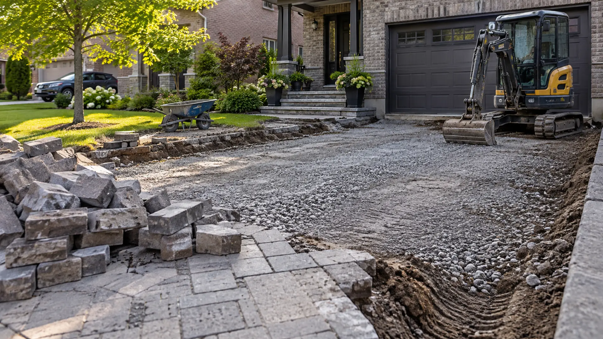 Interlock Driveways in a Mississauga property setting