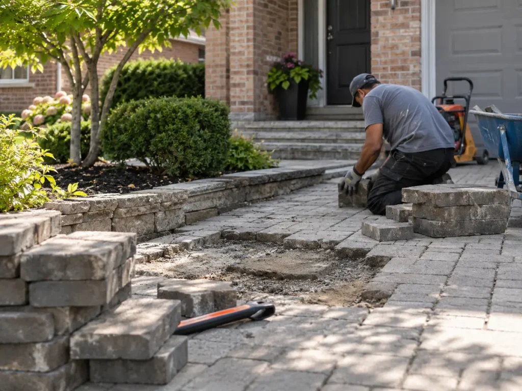 Property condition related to interlock repair & relevelling