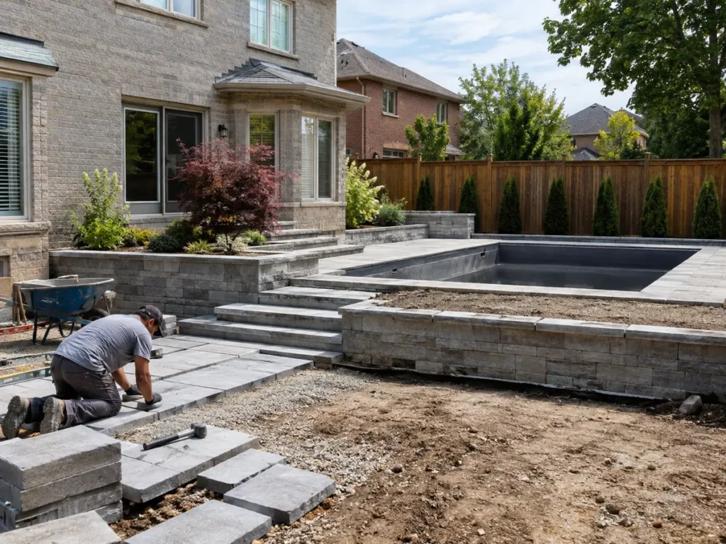 Property condition related to interlocking & hardscaping