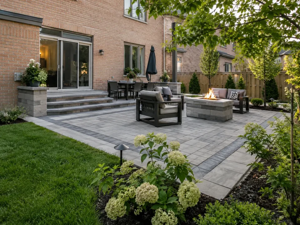 Detail representing interlocking & hardscaping