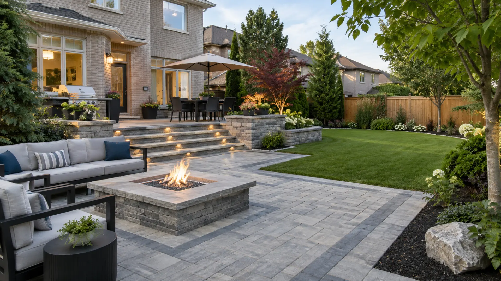 Interlocking & Hardscaping in a Mississauga property setting