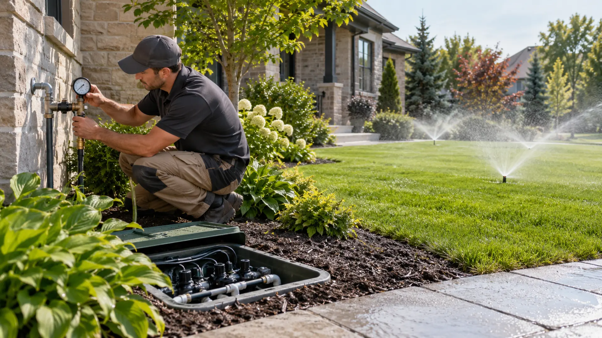 Irrigation & Sprinkler Systems in a Mississauga property setting