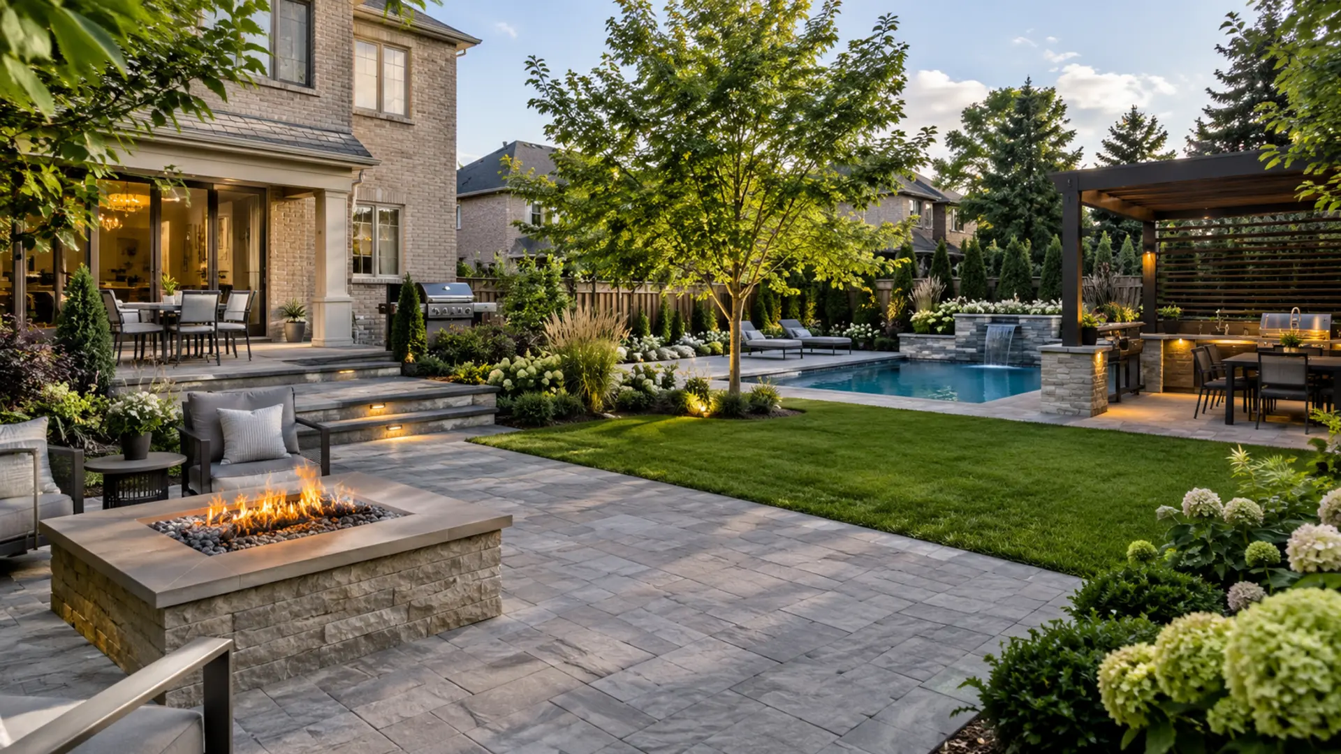 Landscape Design & Construction in a Mississauga property setting
