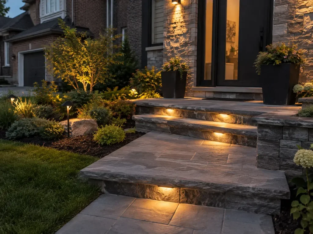Construction or material detail for landscape lighting