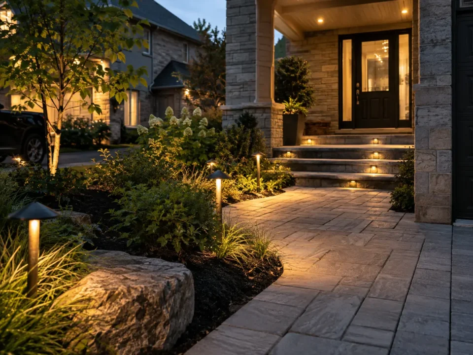 Detail representing landscape lighting