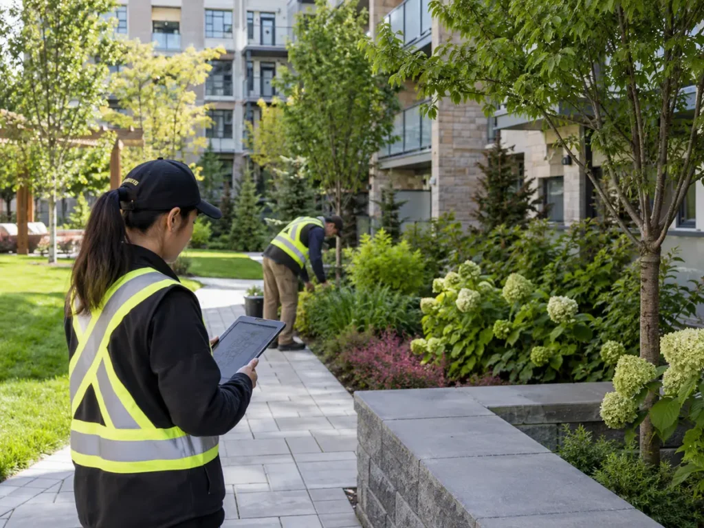Property condition related to landscaping for property managers