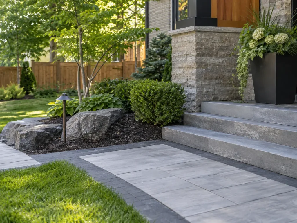 Construction or material detail for landscaping for property managers