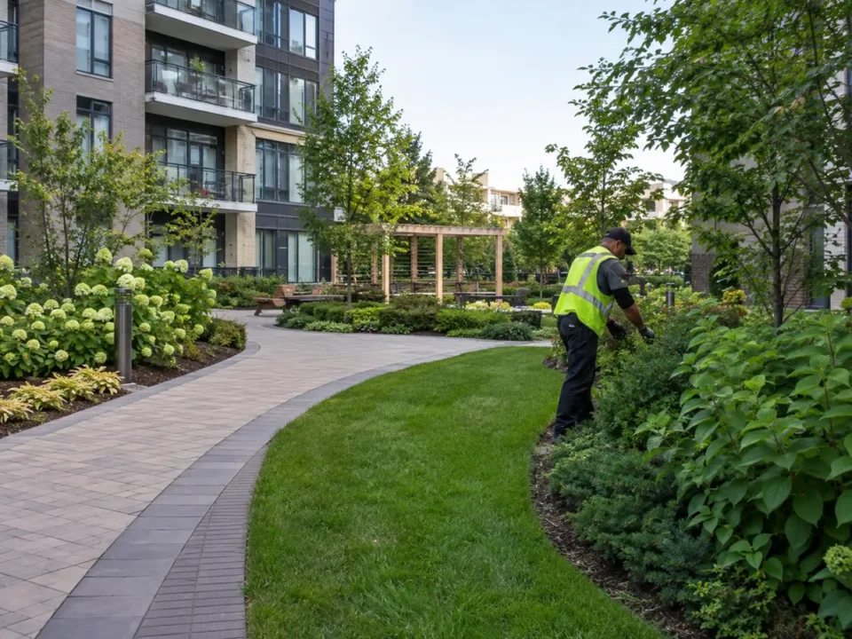 Detail representing landscaping for property managers