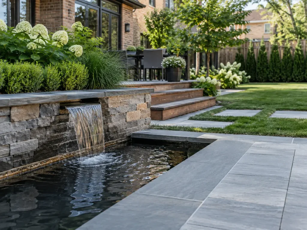 Construction or material detail for lawns, gardens & water