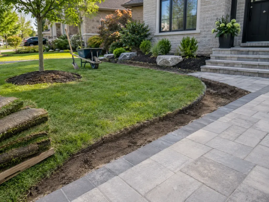 Property condition related to low-maintenance landscaping