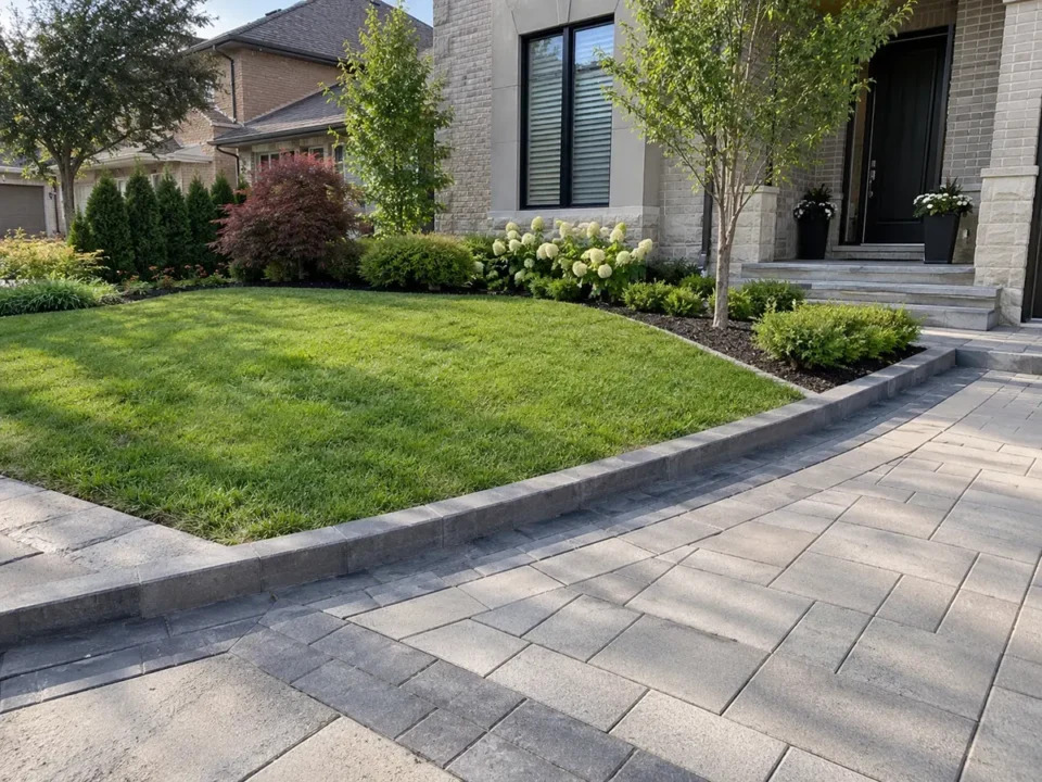 Detail representing low-maintenance landscaping
