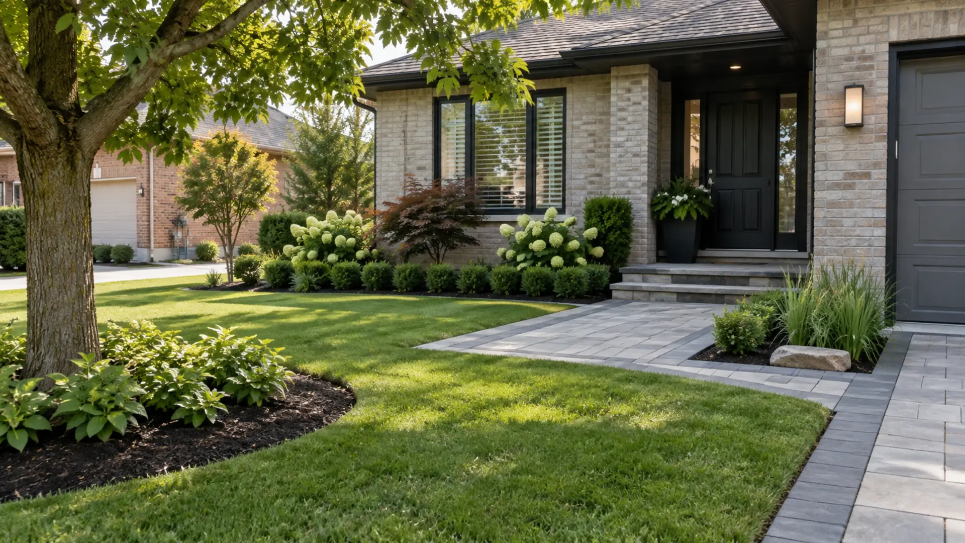 Low-Maintenance Landscaping in a Mississauga property setting