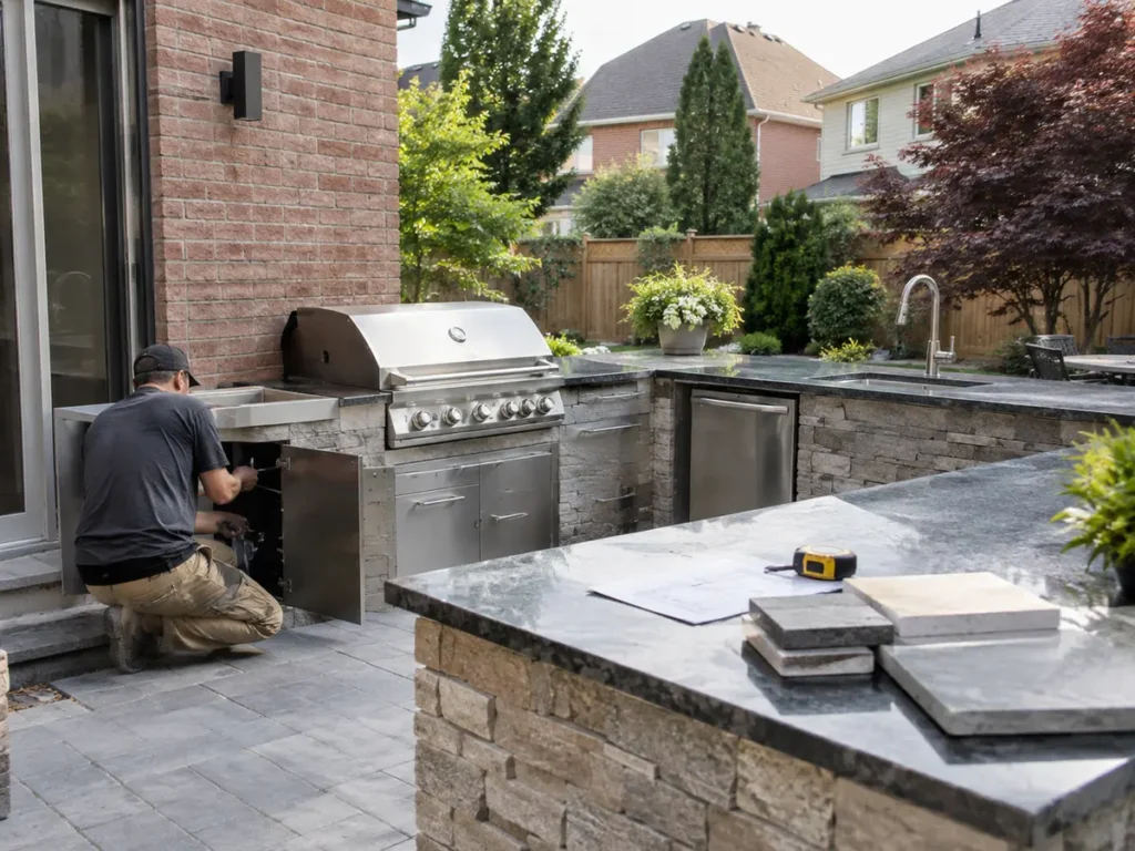 Property condition related to outdoor kitchens
