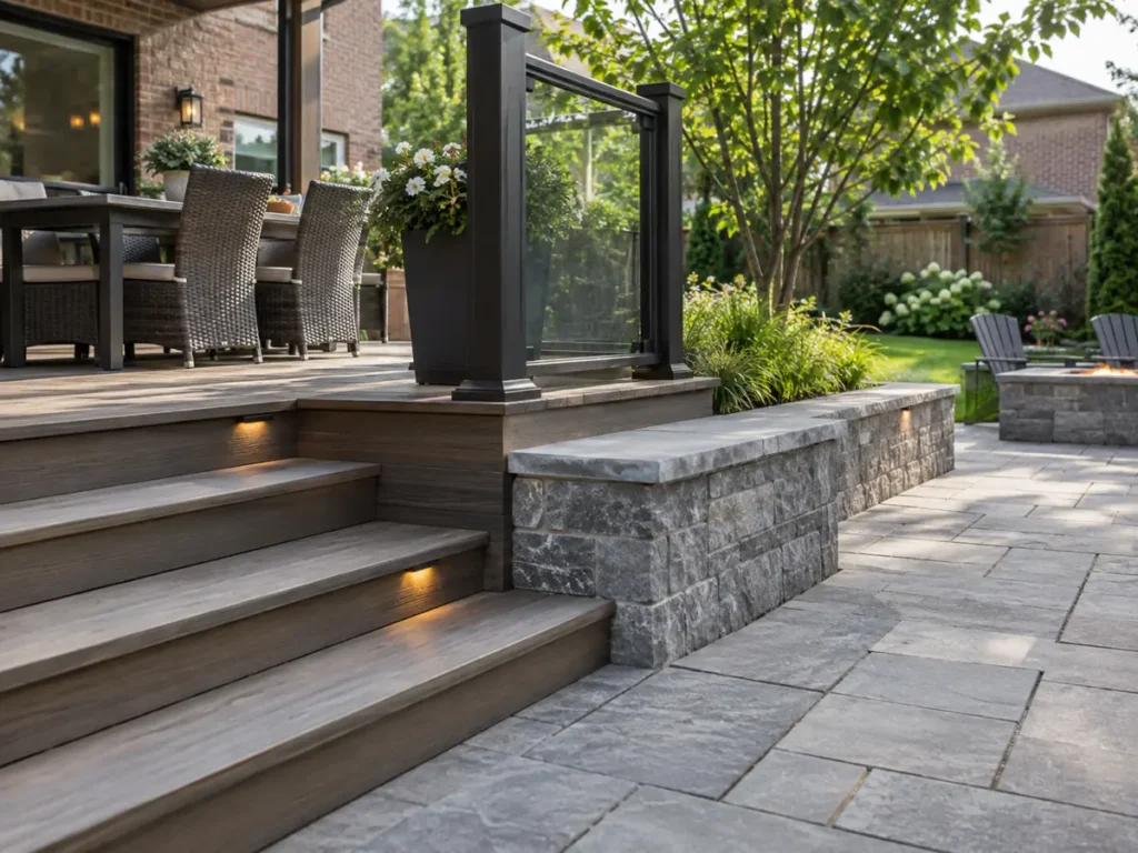 Construction or material detail for outdoor spaces & structures