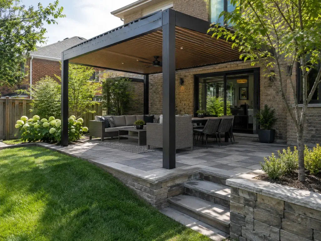 Construction or material detail for pergolas & gazebos