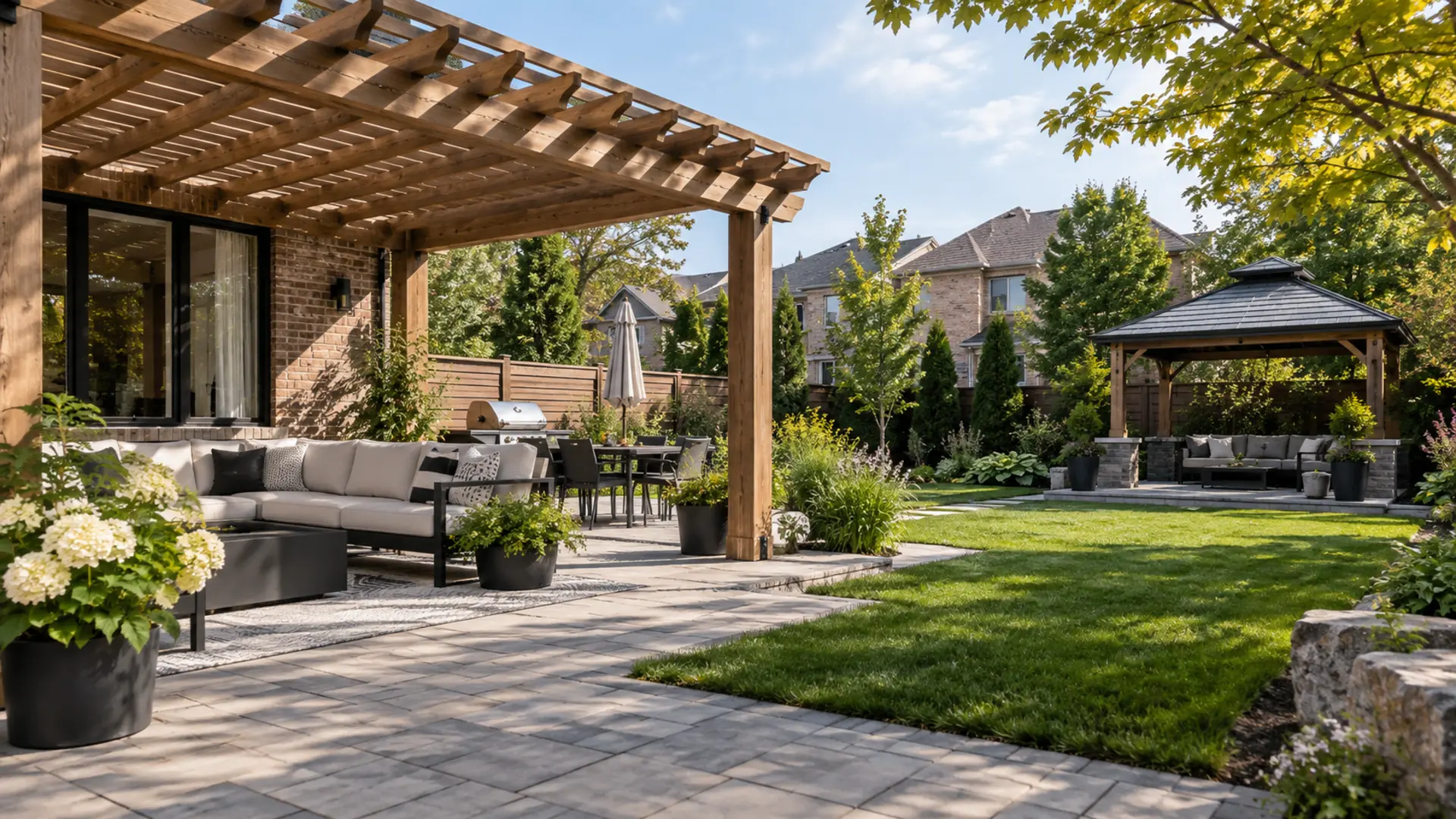 Pergolas & Gazebos in a Mississauga property setting