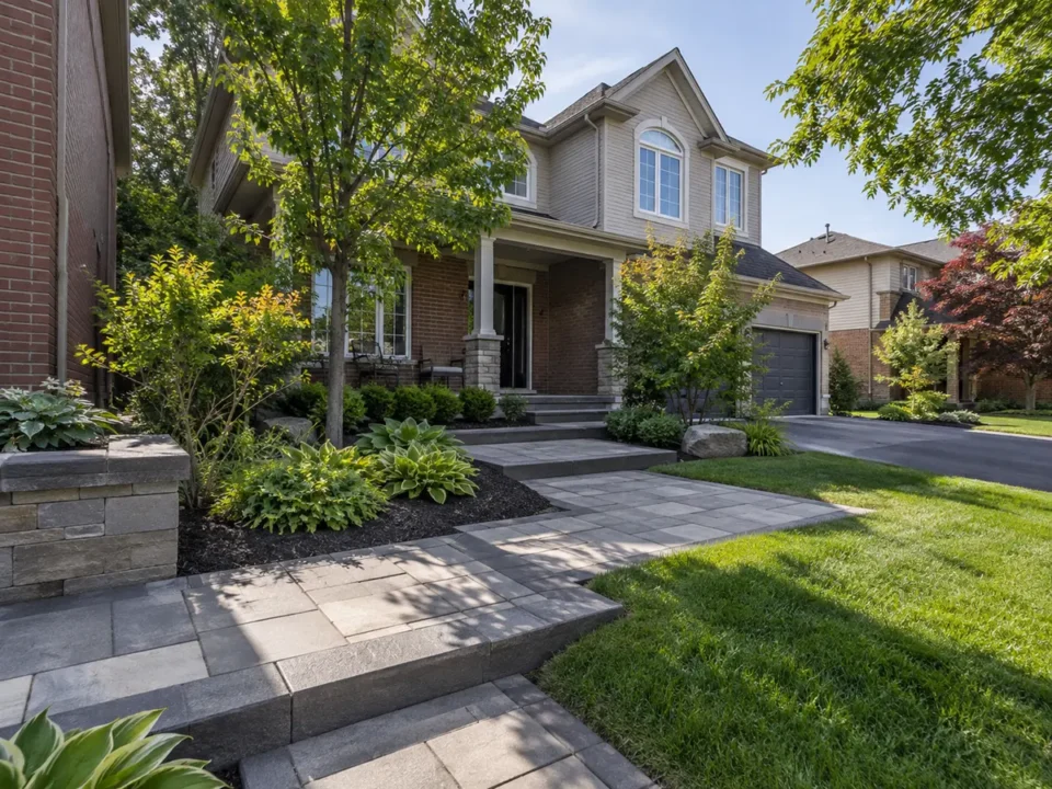 Detail representing residential landscaping