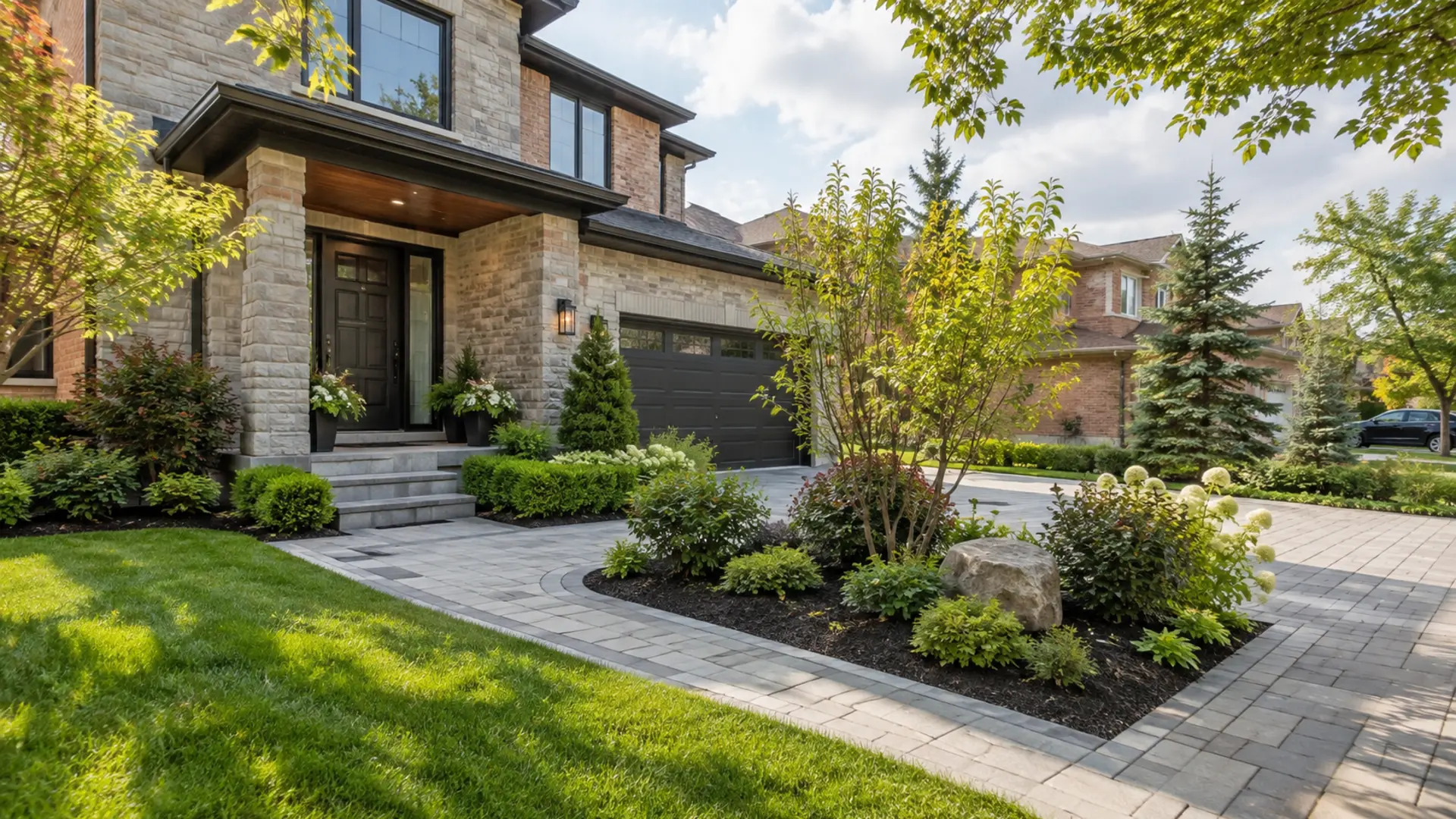 Residential Landscaping in a Mississauga property setting