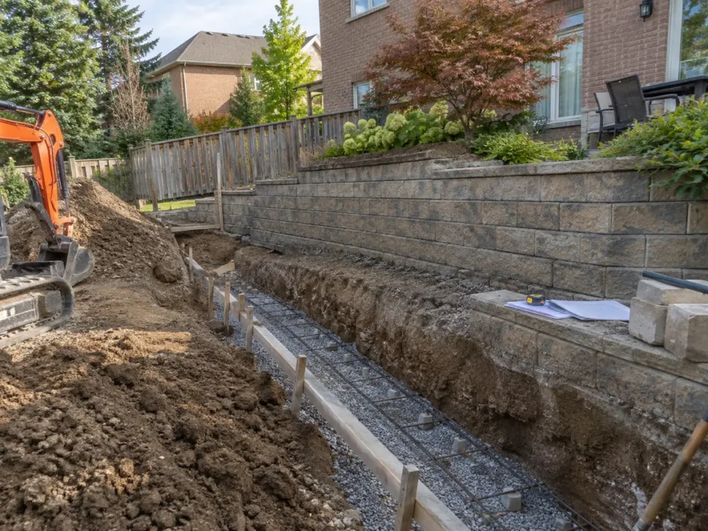 Property condition related to retaining walls