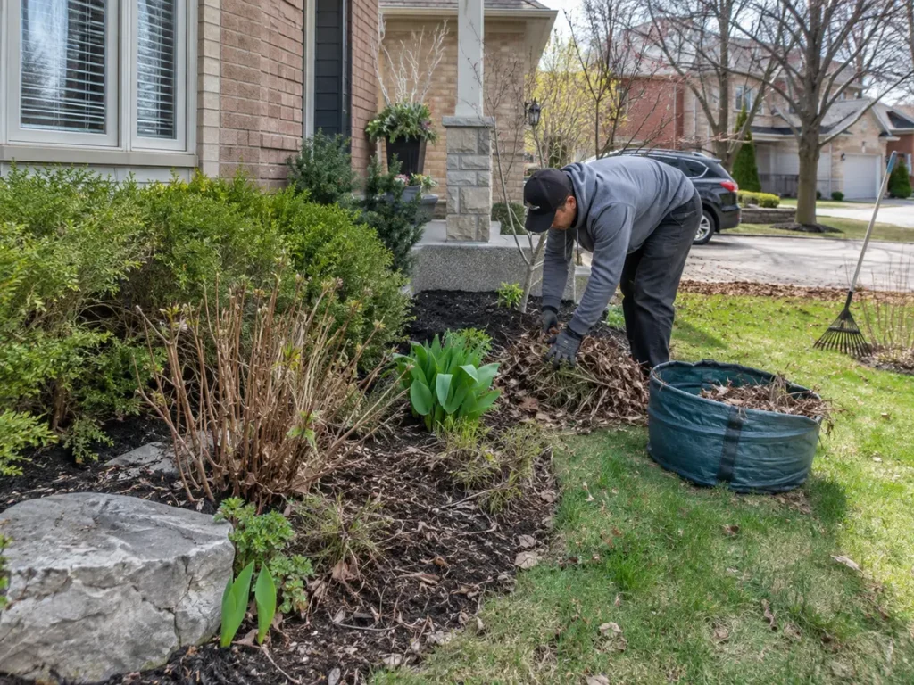 Property condition related to spring property cleanup