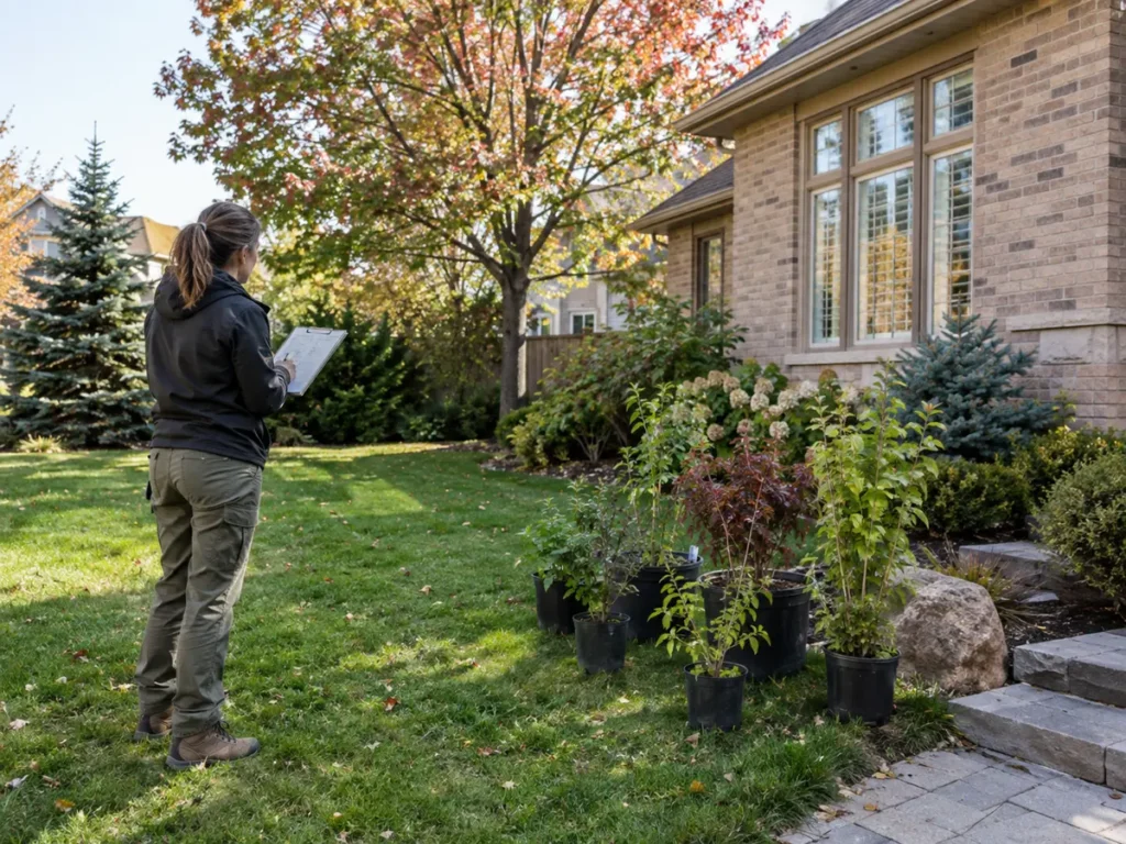 Property condition related to tree, shrub & hedge planting