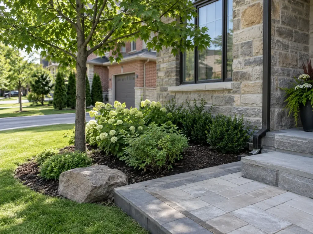 Construction or material detail for tree, shrub & hedge planting