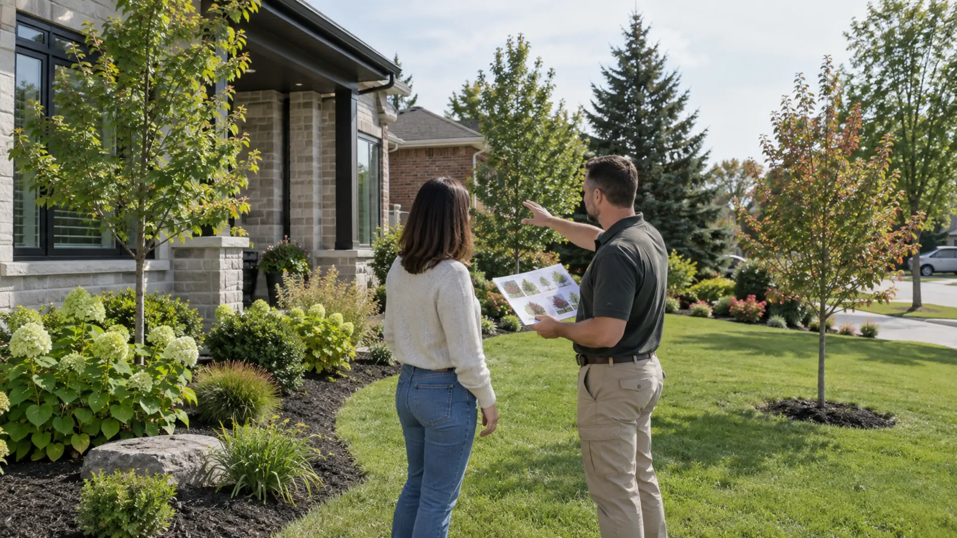 Tree, Shrub & Hedge Planting in a Mississauga property setting