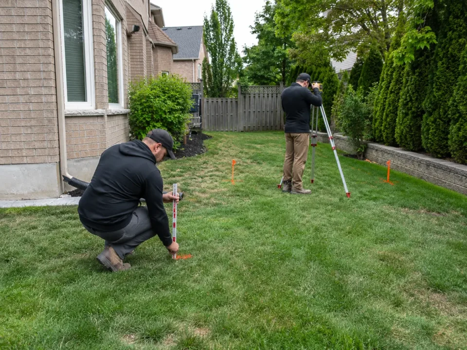 Detail representing yard grading